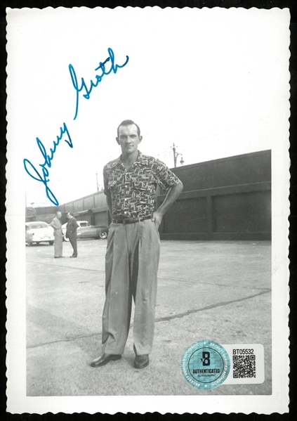 Johnny Groth Autographed 3.5x5 Photo