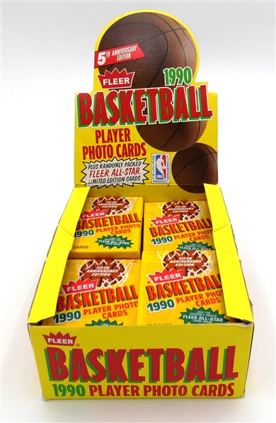 1990/91 Fleer Basketball - 30 Wax Packs