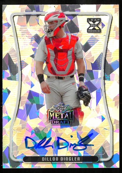 Dillon Dingler Autographed 2020 Leaf Metal Draft