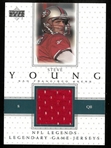 Steve Young 2001 Upper Deck Legends Game Jersey