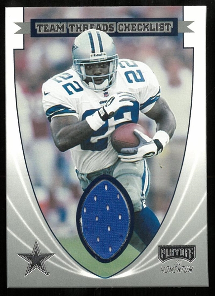 Emmitt Smith 1999 Playoff Team Threads Checklist
