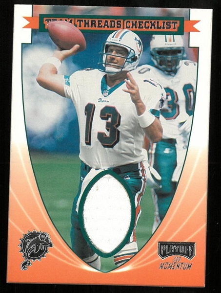 Dan Marino 1999 Playoff Team Threads Checklist