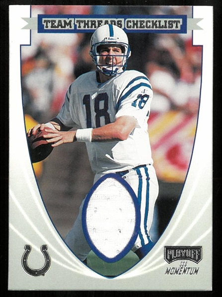 Peyton Manning 1999 Playoff Team Threads Checklist