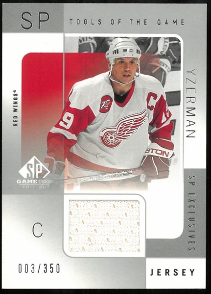 Steve Yzerman 2001 Upper Deck SP Game Used Jersey