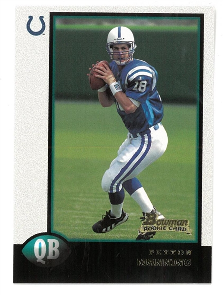 Peyton Manning 1998 Bowman Rookie Card