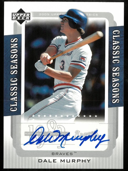 Dale Murphy 2005 Upper Deck Classic Seasons Auto
