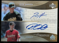Roy Oswalt & Rich Harden Autographed 2005 Upper Deck Reflections