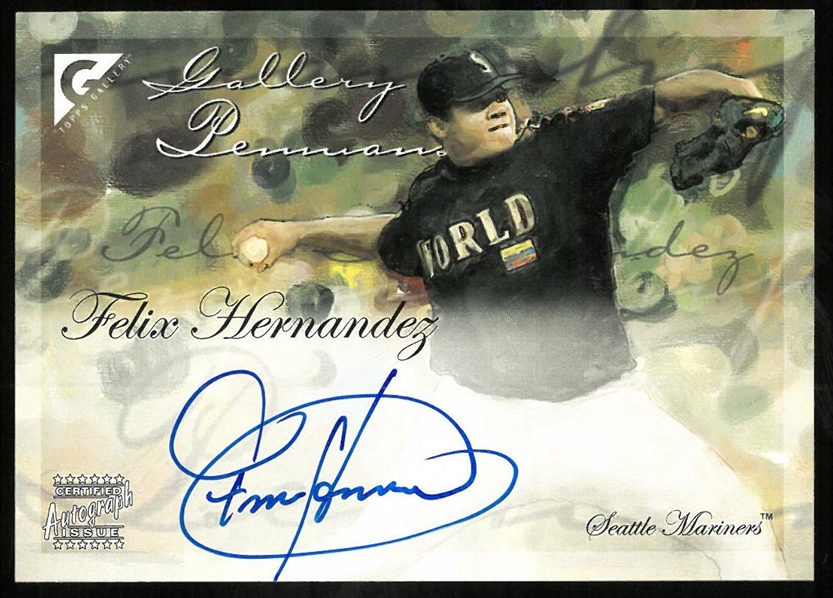 Felix Hernandez 2005 Topps Gallery Auto