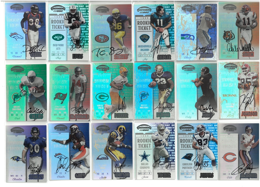 1999 Contenders Football Autograph Lot