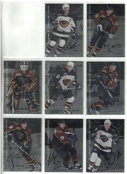 1999 Be a Player Thrashers Autographed Lot