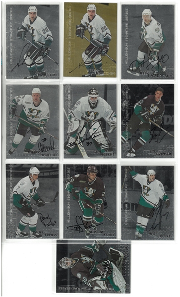 1999 Be a Player Ducks Autographed Lot