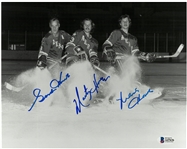 Howe Family Autographed 8x10 (Gordie, Mark, Marty)