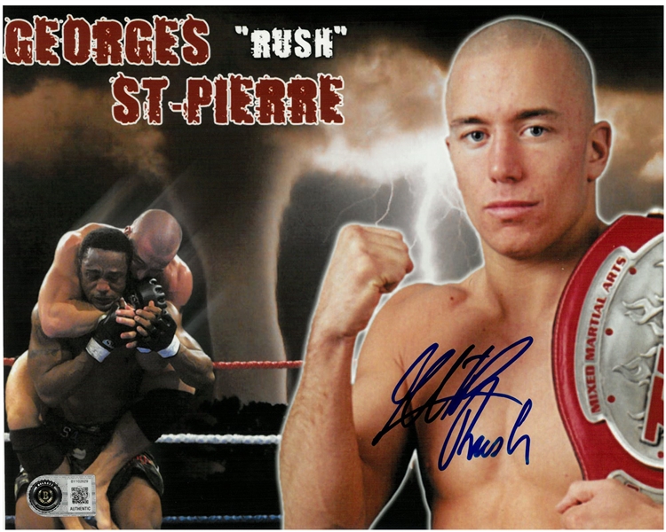 Georges St.-Pierre Autographed 8x10