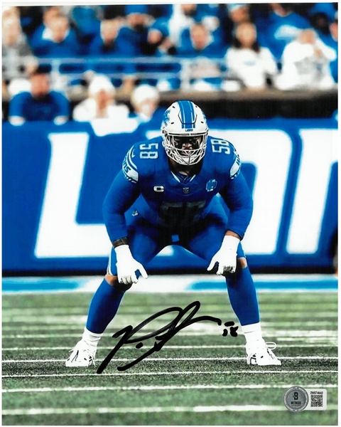 Penei Sewell Autographed 8x10