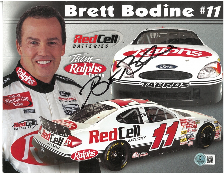 Brett Bodine Autographed 8x10