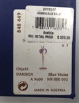 Swarovski Crystal Damboa Blue Violet