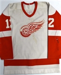 Ivan Boldirev Game Worn 1984/85 Red Wings White Jersey