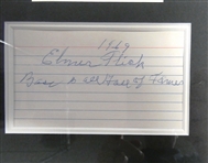 Elmer Flick Autographed Framed Display