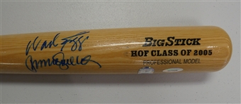 Ryne Sandberg & Wade Boggs Autographed 2005 HOF Bat