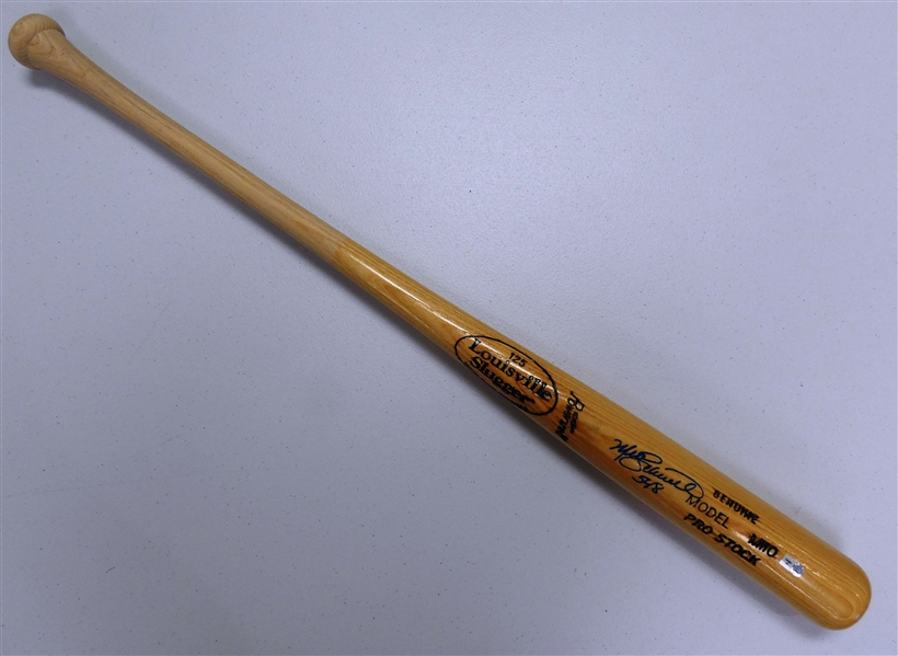 Mike Schmidt Autographed Bat w/ HRs