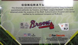 Greg Maddux Autographed 2025 Emanate 8x10 /99
