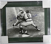 Bill Freehan & Lou Brock Autographed Framed 16x20