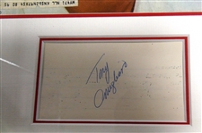 Tony Conigliaro Autographed Framed Display
