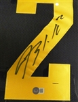 Blake Corum Autographed Framed Jersey (Pick up Only)