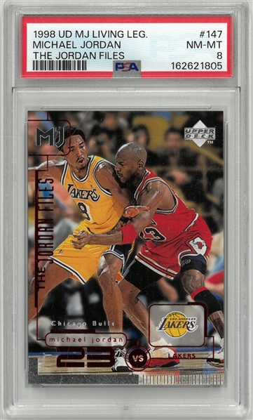 1998 UD Michael Jordan Kobe Bryant PSA 8 Upper Deck Living Legend