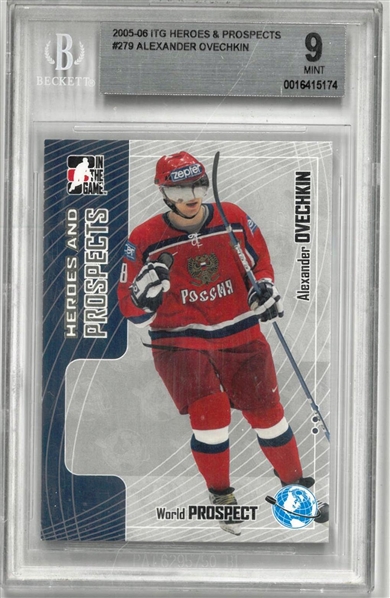 Alexander Ovechkin BGS 9 2005-06 Heroes & Prospects