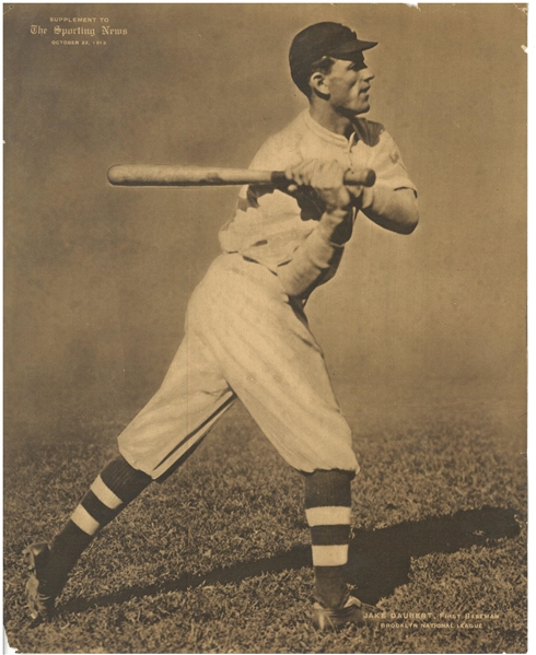 Jake Daubert 1913 Sporting News M101-2 Insert