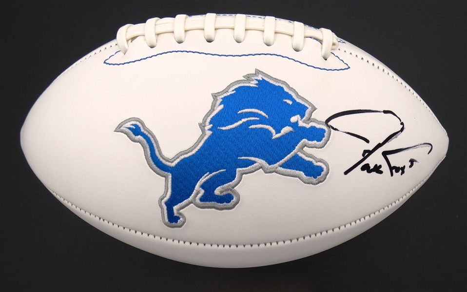 Jack Fox Autographed Detroit Lions Football