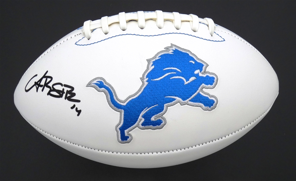 Amon-Ra St. Brown Autographed Detroit Lions Football