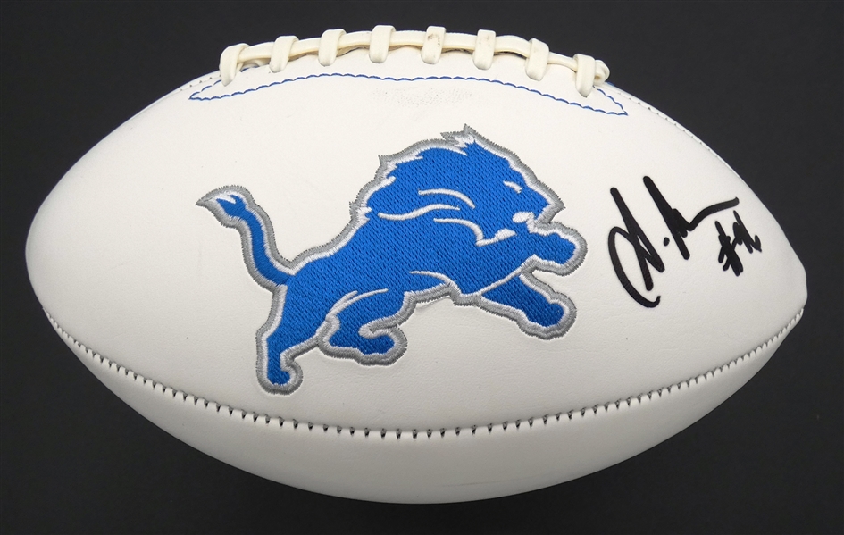 Al-Quadin Muhammad Autographed Detroit Lions Football
