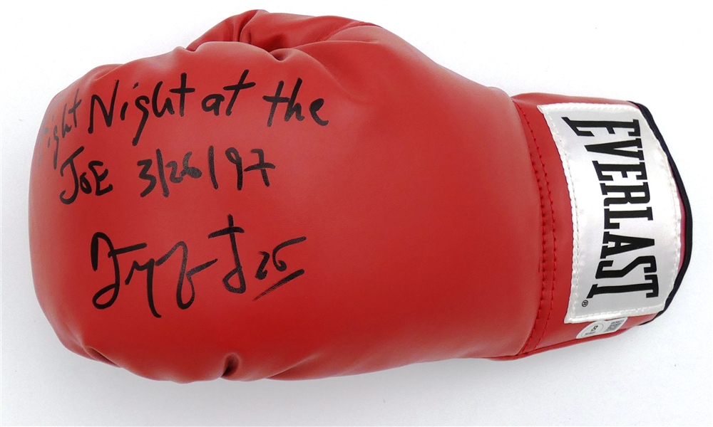 Darren McCarty Autographed Boxing Glove w/ Fight Night at the Joe