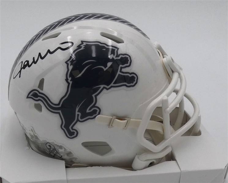 Jameson Williams Autographed Detroit Lions Mini Helmet