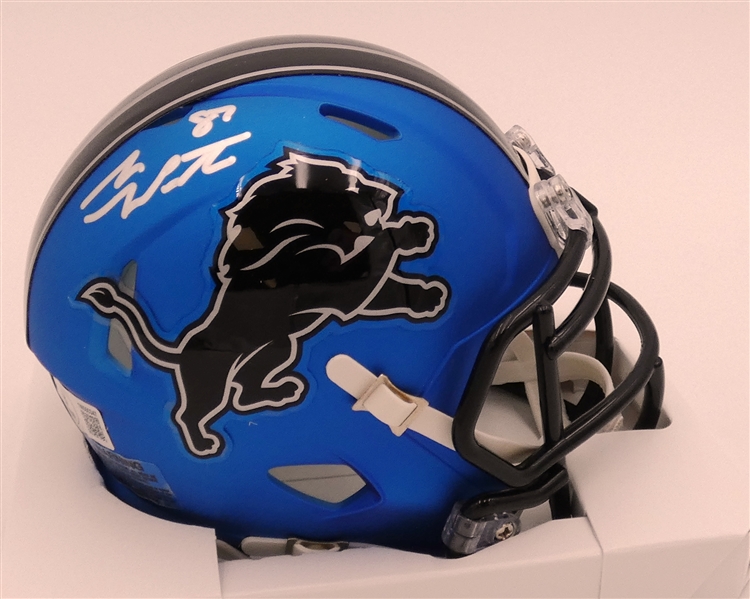Sam LaPorta Autographed Detroit Lions Mini Helmet