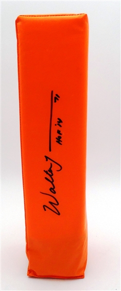 Walter Jones Autographed End Zone Pylon