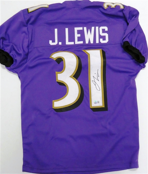 Jamal Lewis Autographed Custom Jersey