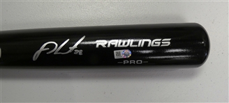 J.D. Martinez Autographed Bat