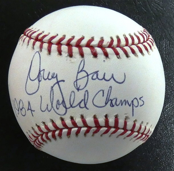 Doug Bair Autographed Baseball w/ 84 World Champs