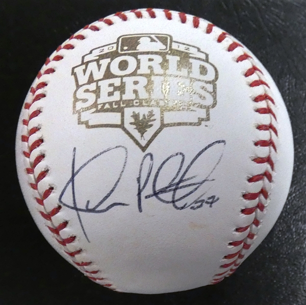 Jhonny Peralta Autographed 2012 World Series Baseball