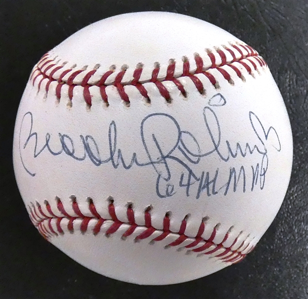 Brooks Robinson Autographed Baseball w/ 64 AL MVP