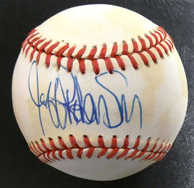 Jeff Robinson Autographed Baseball