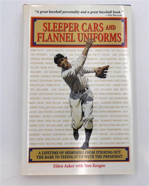 Elden Auker Autographed "Sleeper Cars & Flannel Uniforms" Book