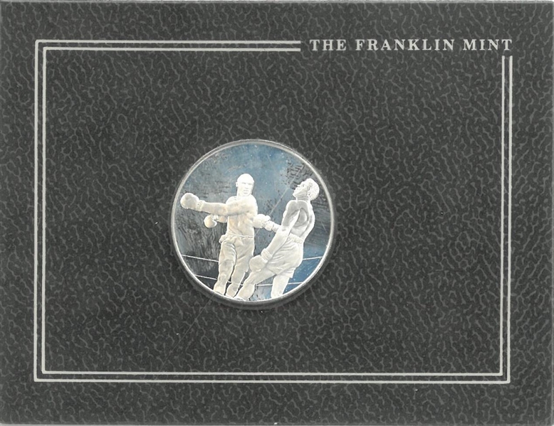 Joe Frazier vs. Muhammad Ali Franklin Mint .3350 Troy Oz. Silver Coin