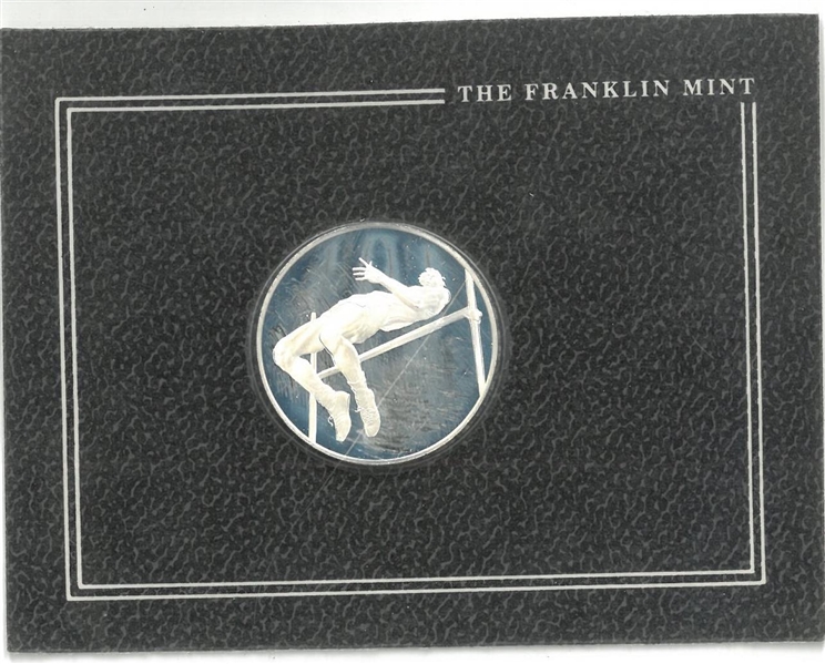Dick Fosbury Franklin Mint .3350 Troy Oz. Silver Coin