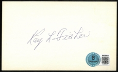 Ray Fisher Autographed 3x5 Index Card