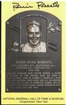 Robin Roberts Autographed Hall of Fame Plaque Postcard