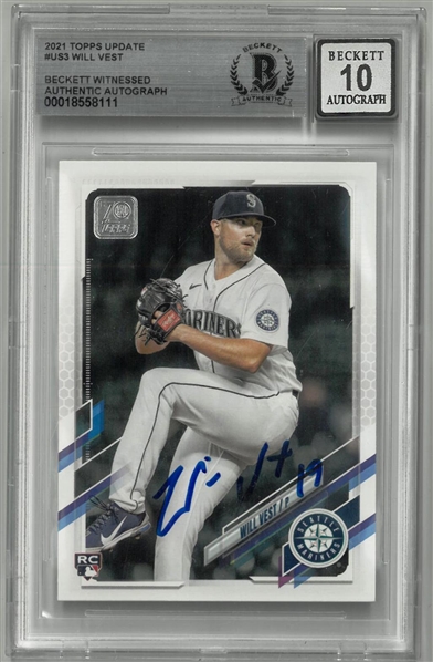 Will Vest Autographed 2021 Topps Update